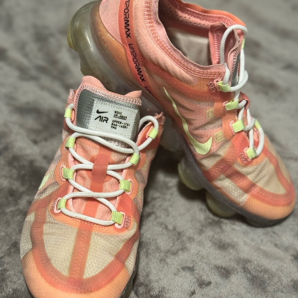 Nike Air VaporMax Women's Shoes - Coral and Peach